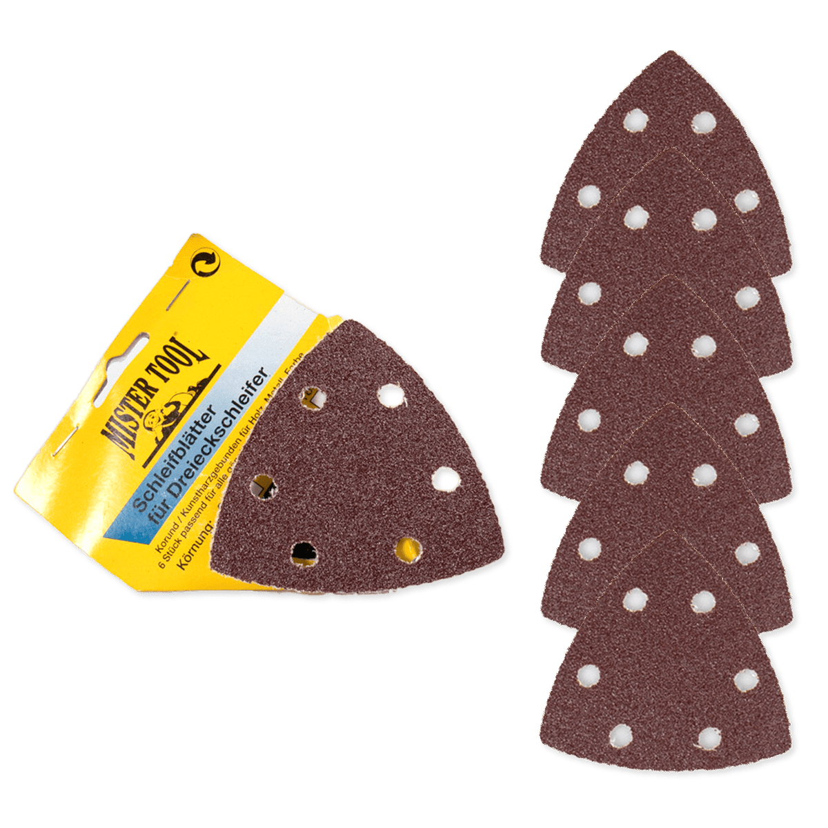 MISTER TOOL Schleifpapier - Set für Dreieckschleifer