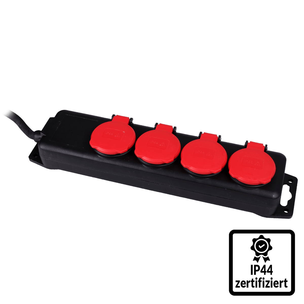 WALTER 4-fach Outdoor Steckdosenleiste 10 m