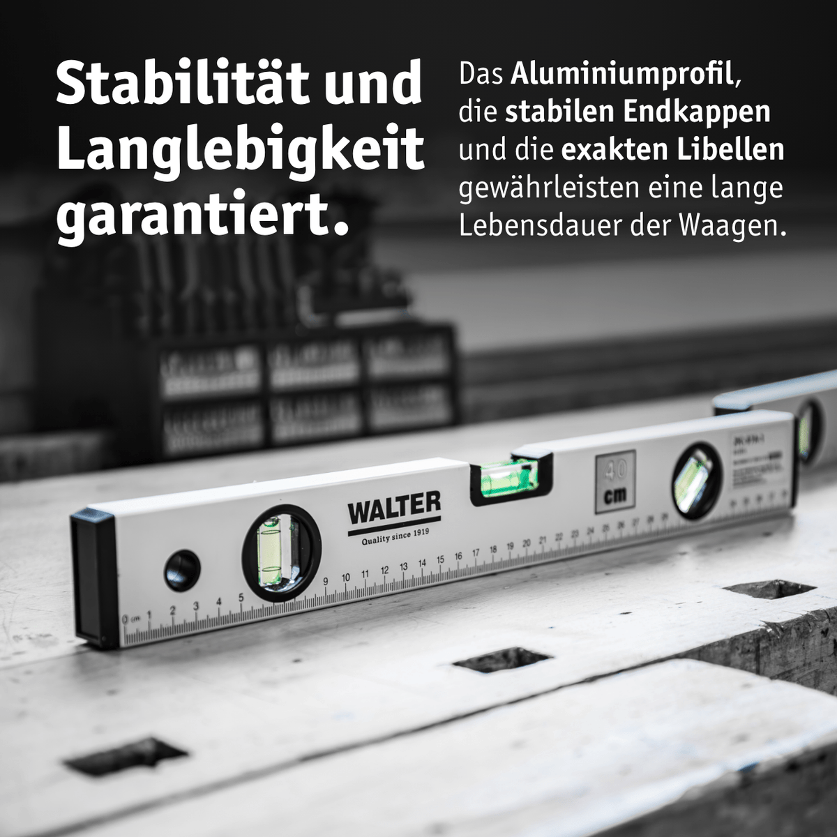 WALTER Wasserwaagen-Set 3-tlg.
