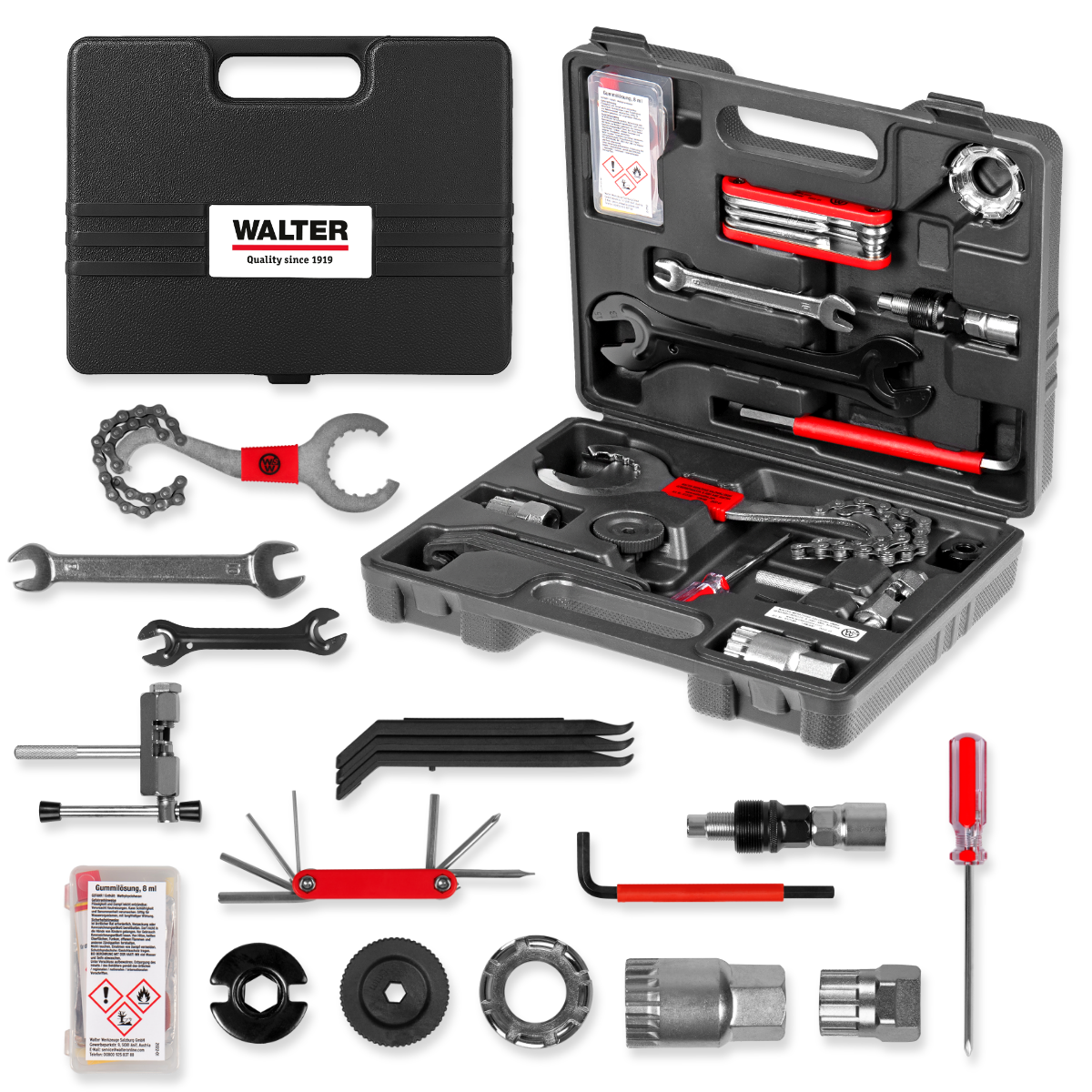 Bicycle tool case 18-piece