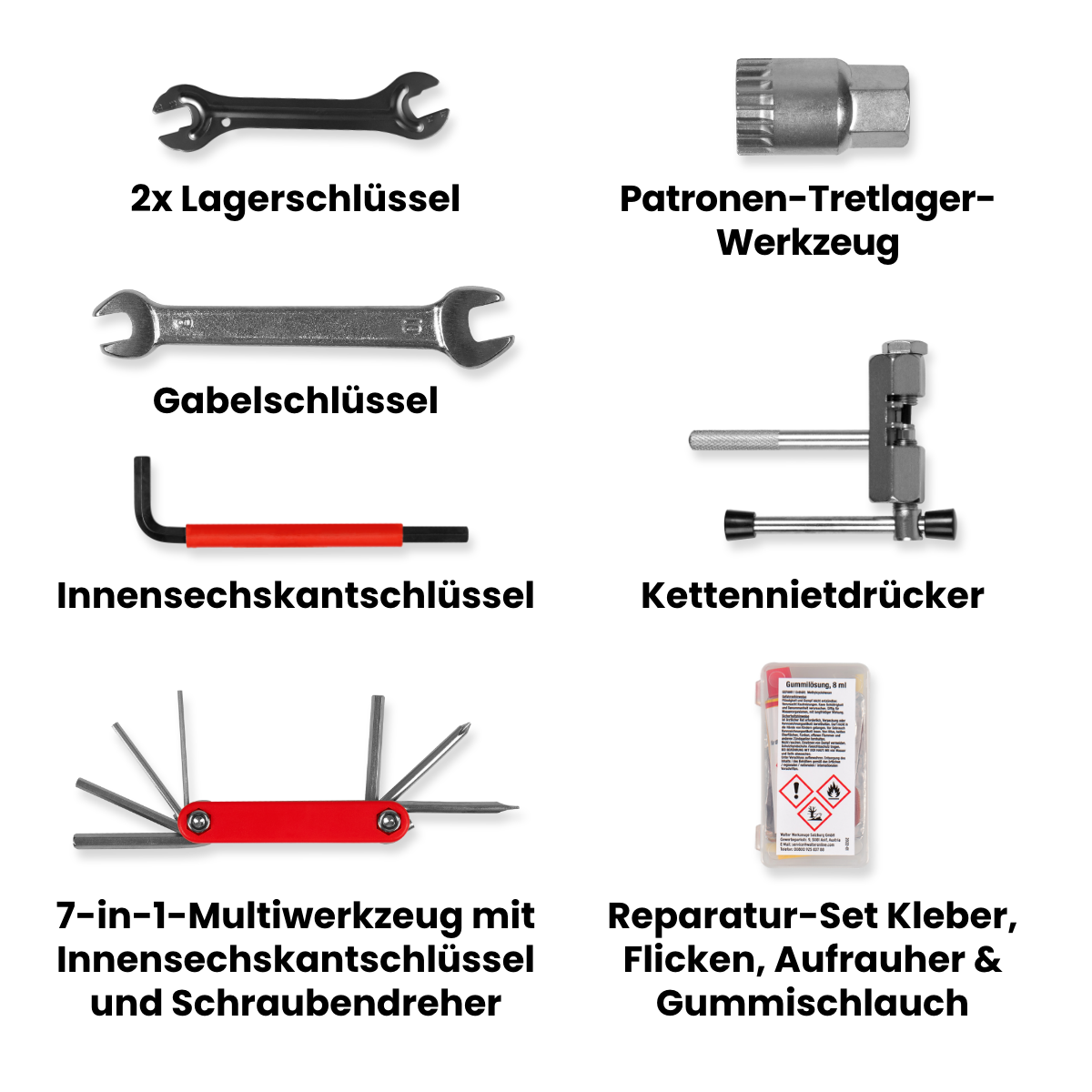 Bicycle tool case 18-piece