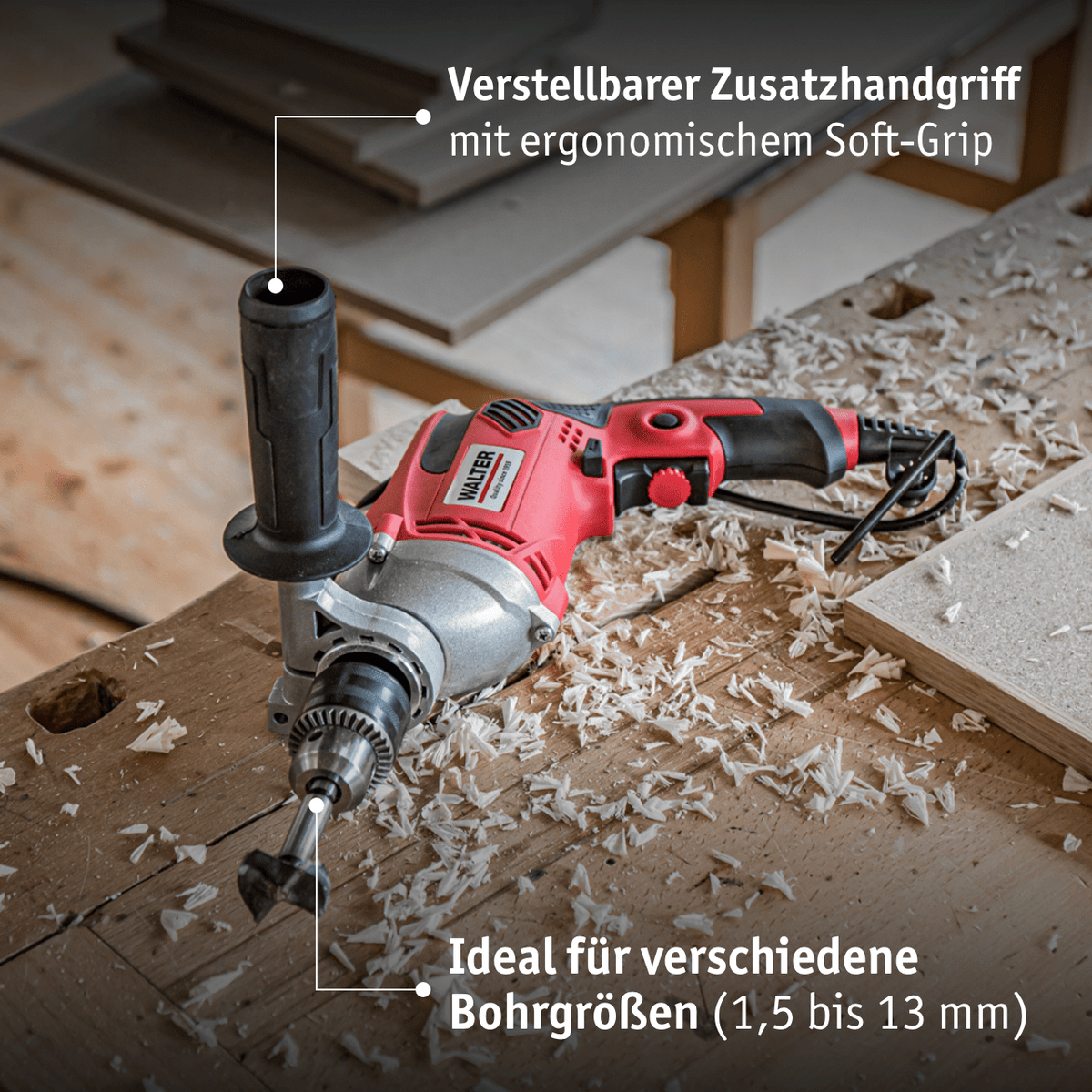 WALTER Schlagbohrmaschine 910 W