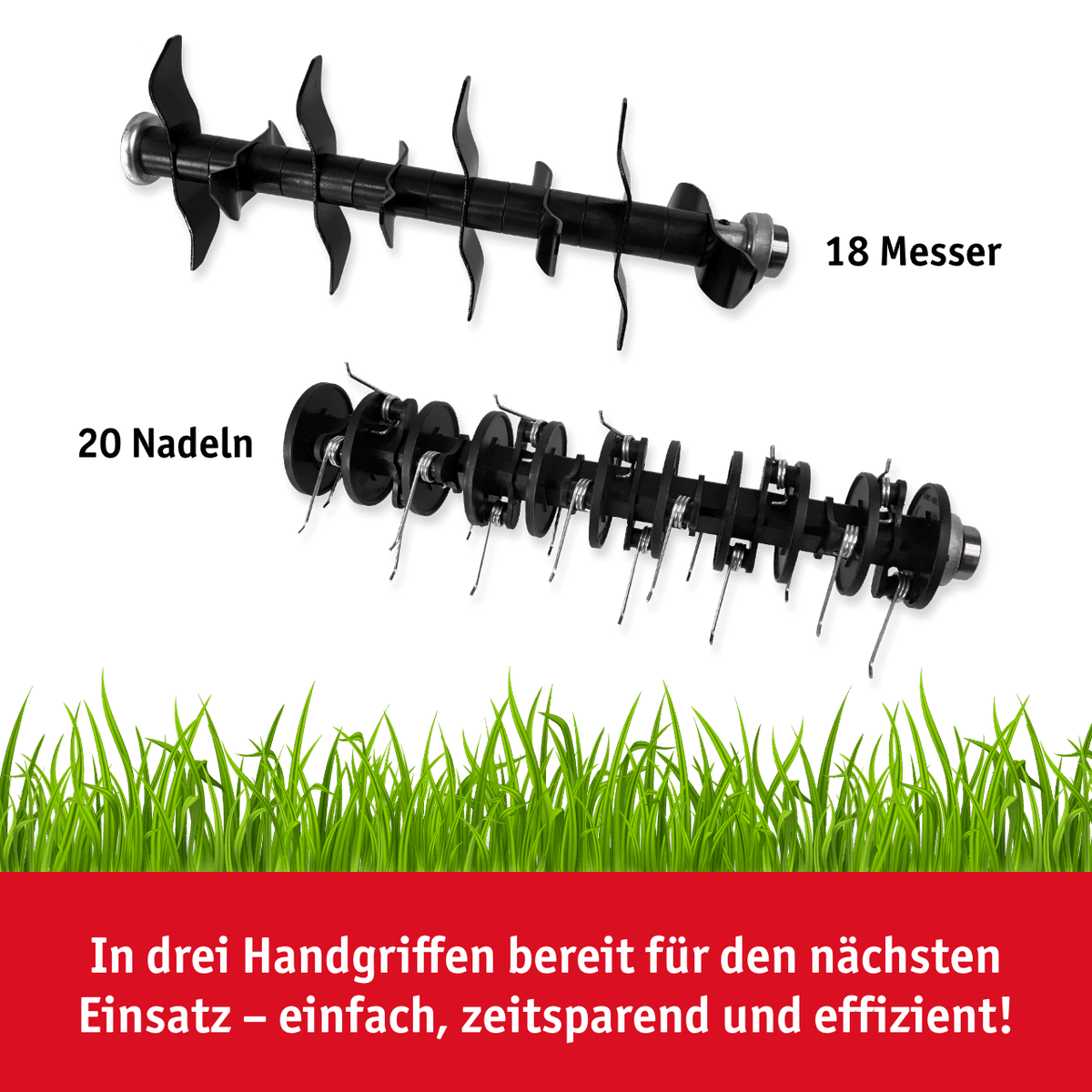 WALTER Elektro - Vertikutierer und Rasenlüfter 1500 W