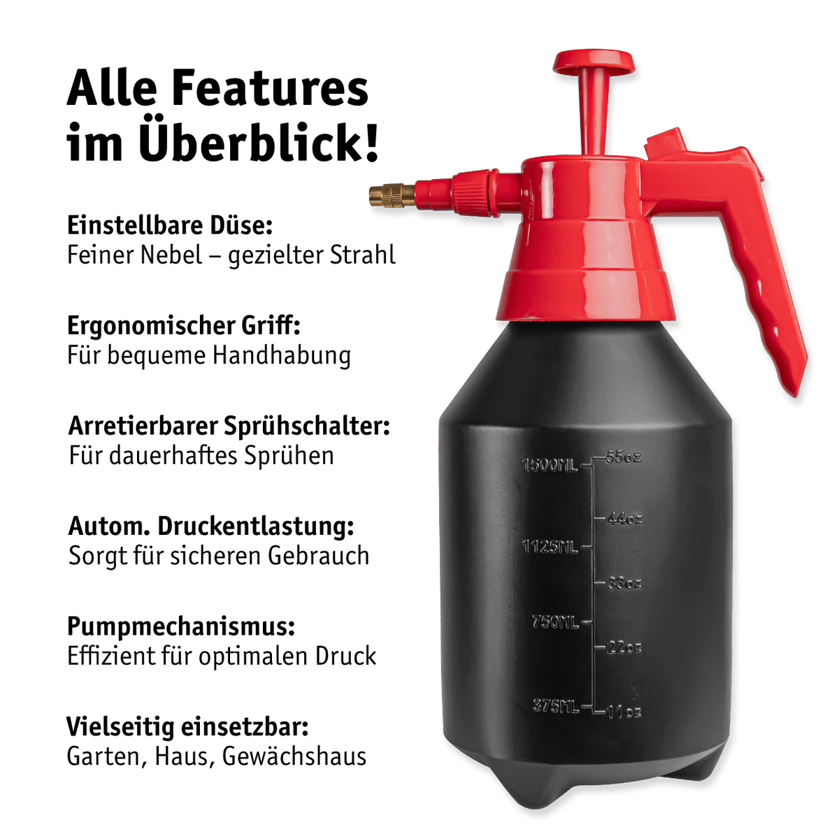 WALTER Drucksprühgerät 1,5 Liter