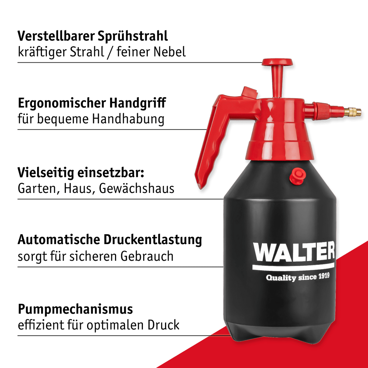 WALTER Drucksprühgeräte - Set 1,5 & 5 l