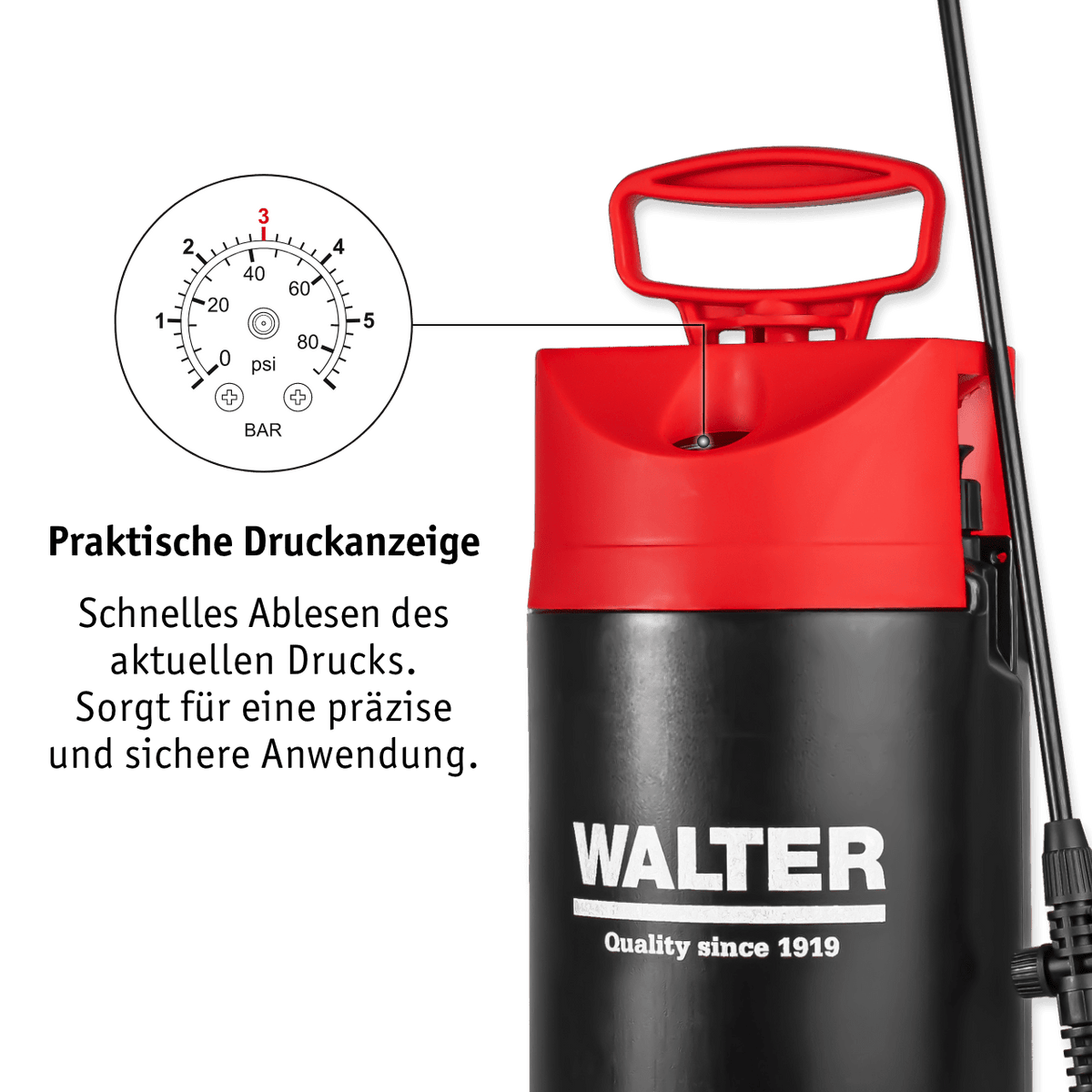 WALTER Drucksprühgeräte - Set 1,5 & 5 l