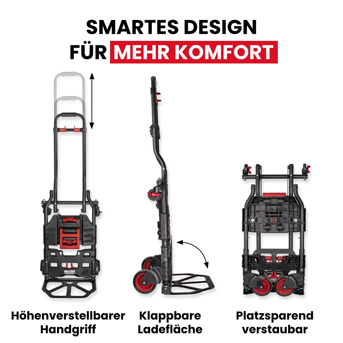 2-in-1 Transportwagen und -karre, inkl. elastischer Fixierbänder