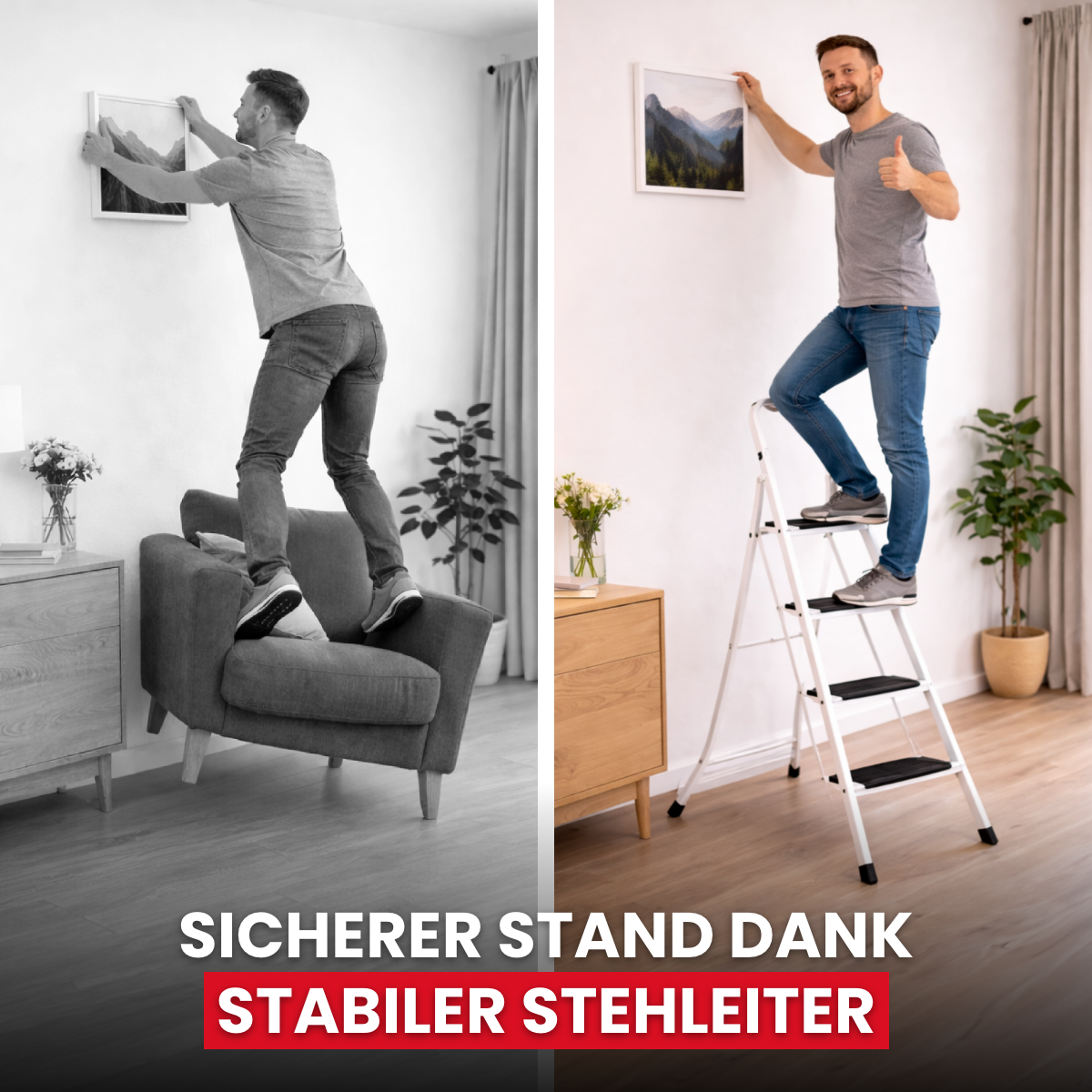 4-step folding ladder step