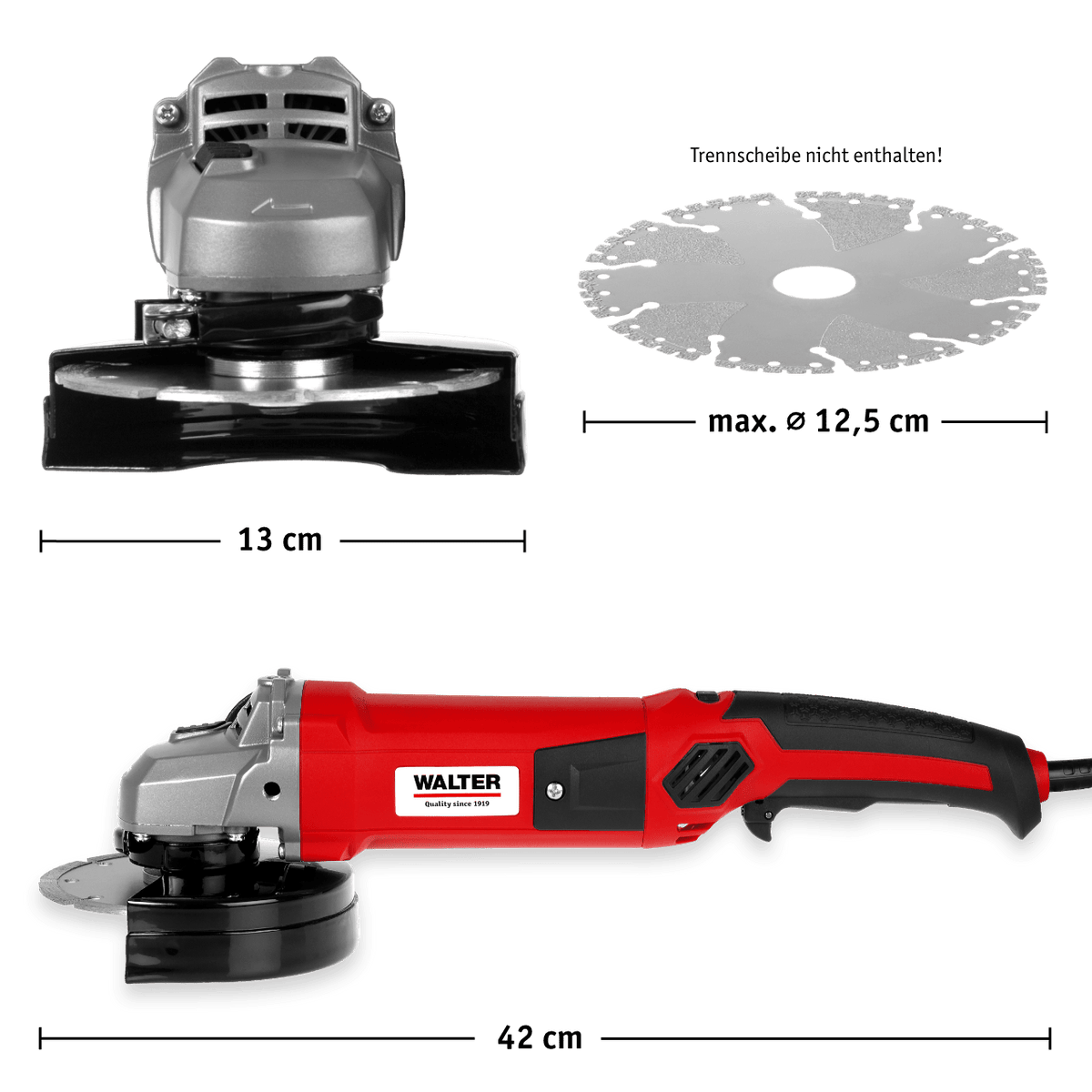 WALTER Winkelschleifer 1200 W