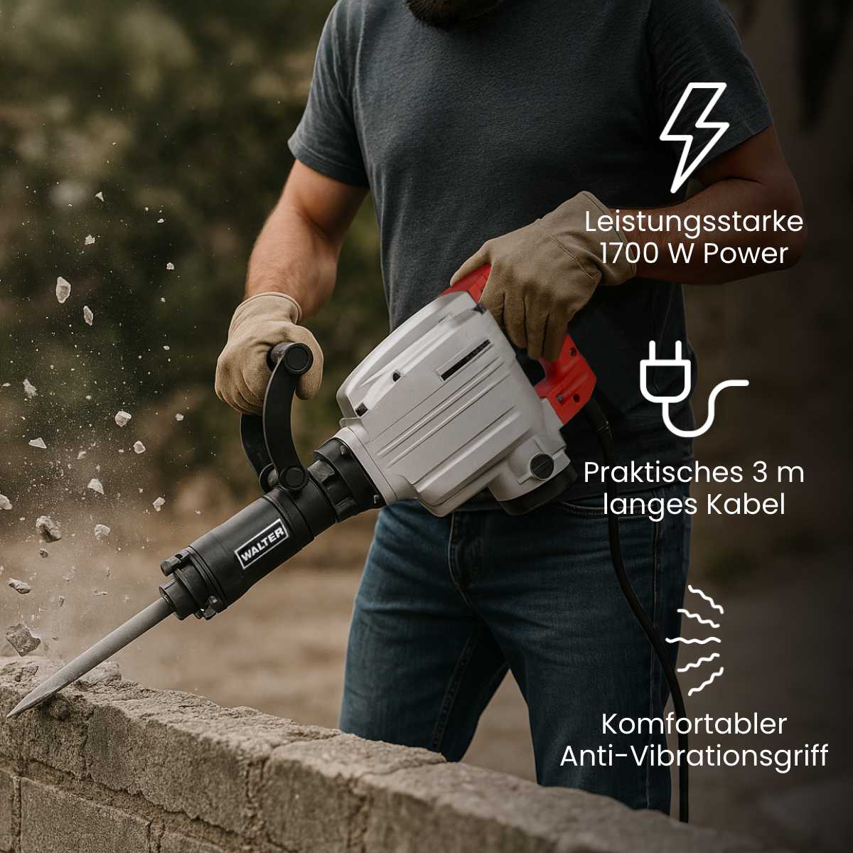 Stemm- und Abbruchhammer 1700 W