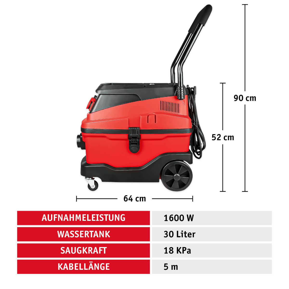 WALTER Multifunktionssauger 1 600 W