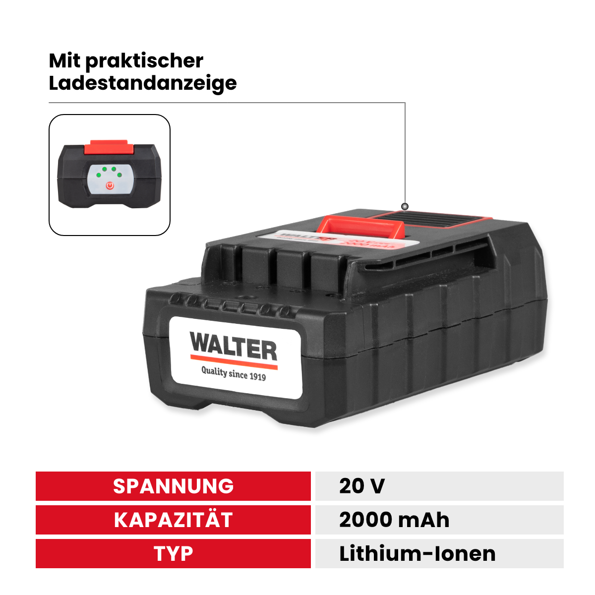 XXL 20V Li-Ionen Akku-Heckenschere