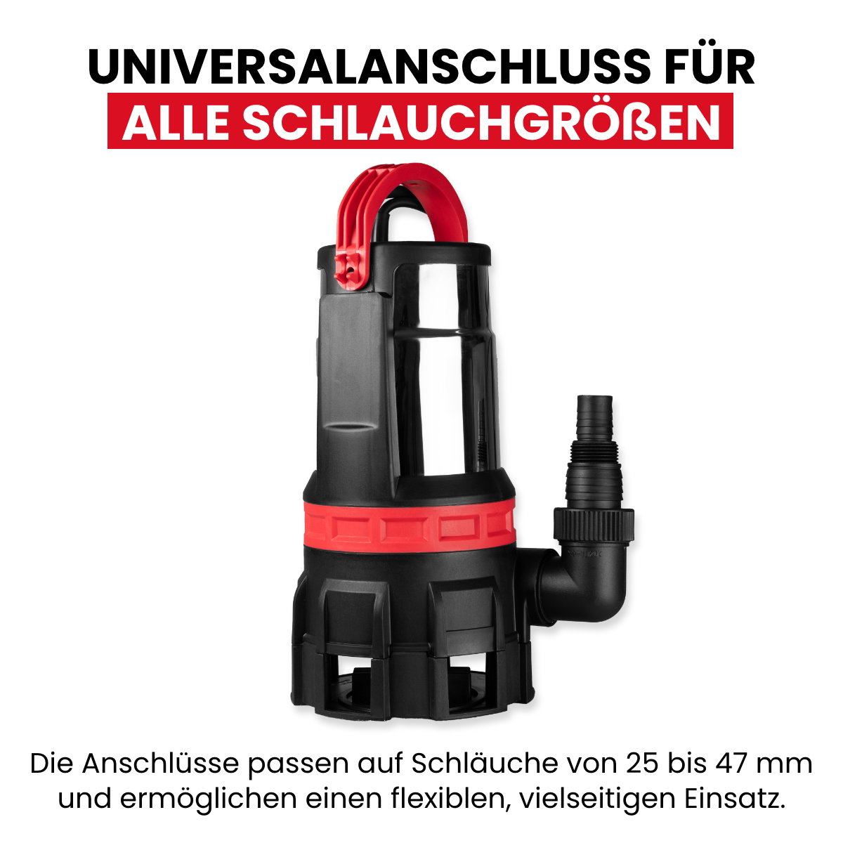 Schmutz- und Klarwasserpumpe 750 W 2-in-1