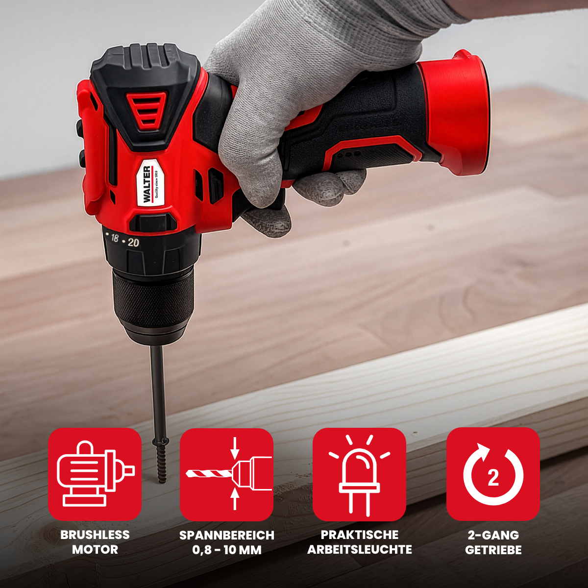 8V Brushless Cordless Screwdriver