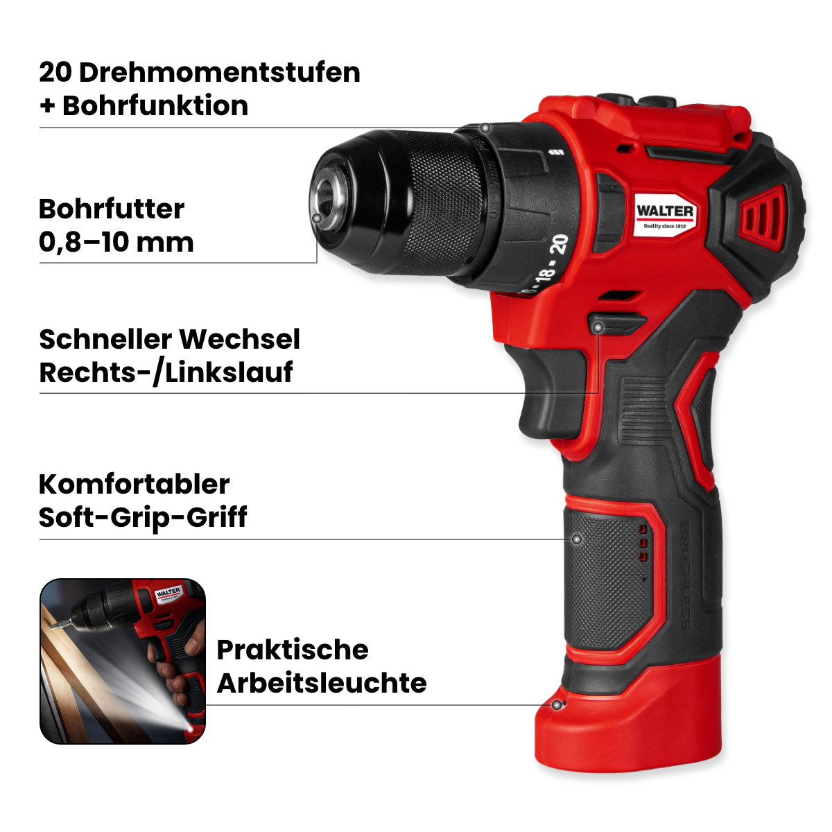 8V Brushless Cordless Screwdriver