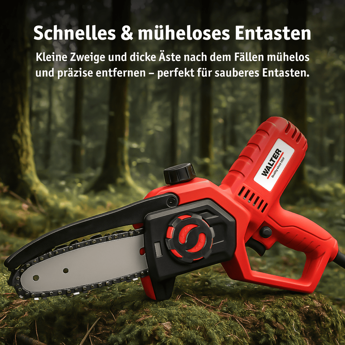 WALTER Elektro - Kettensäge 650 W