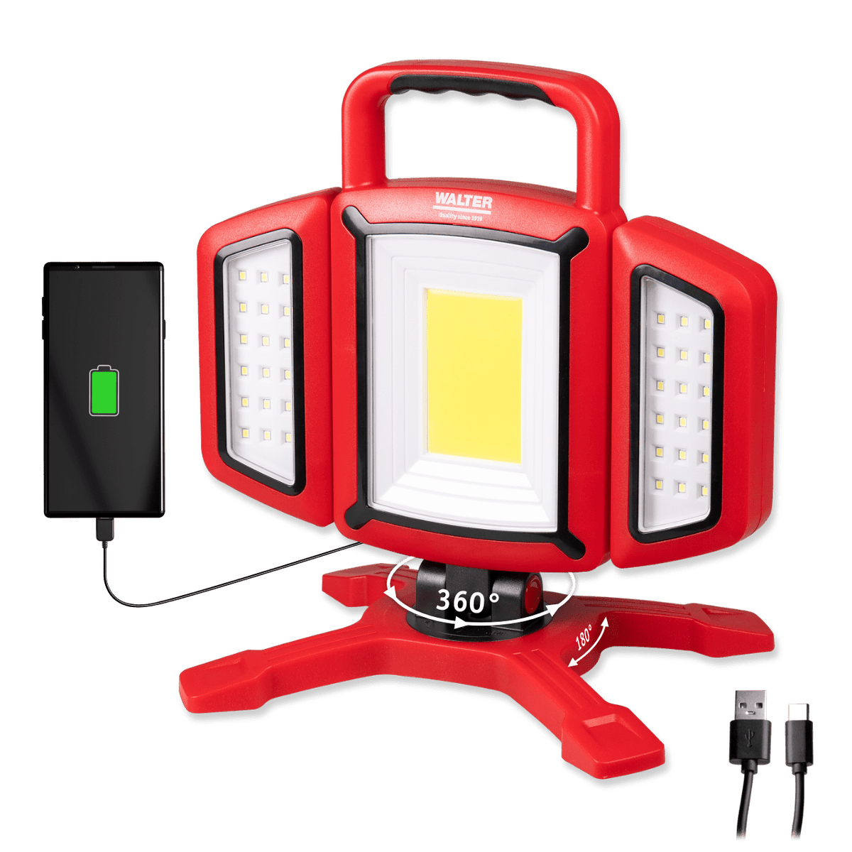 WALTER Multidirektionale Arbeitsleuchte 30 W