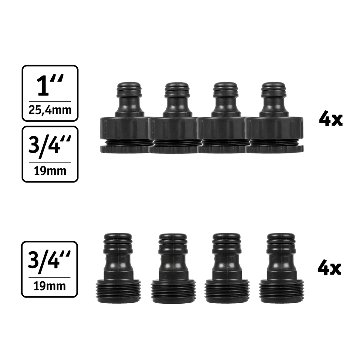 WALTER Schlauchadapter Set 20-tlg.