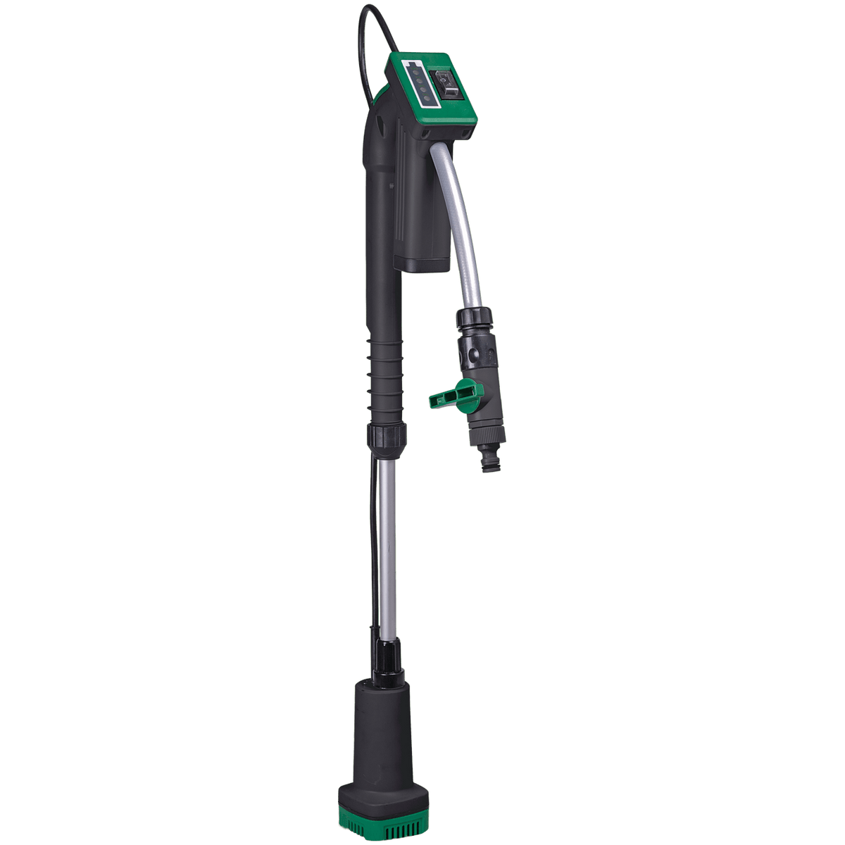 Multibrand Repacked Li - Ion Akku - Regenfasspumpe 12 V + 2 Akkus