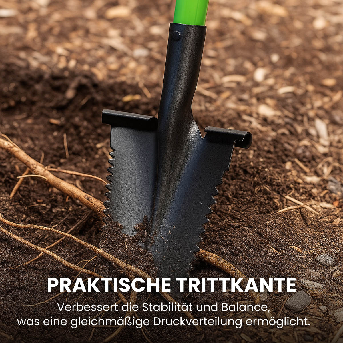 Wurzelspaten aus Carbonstahl