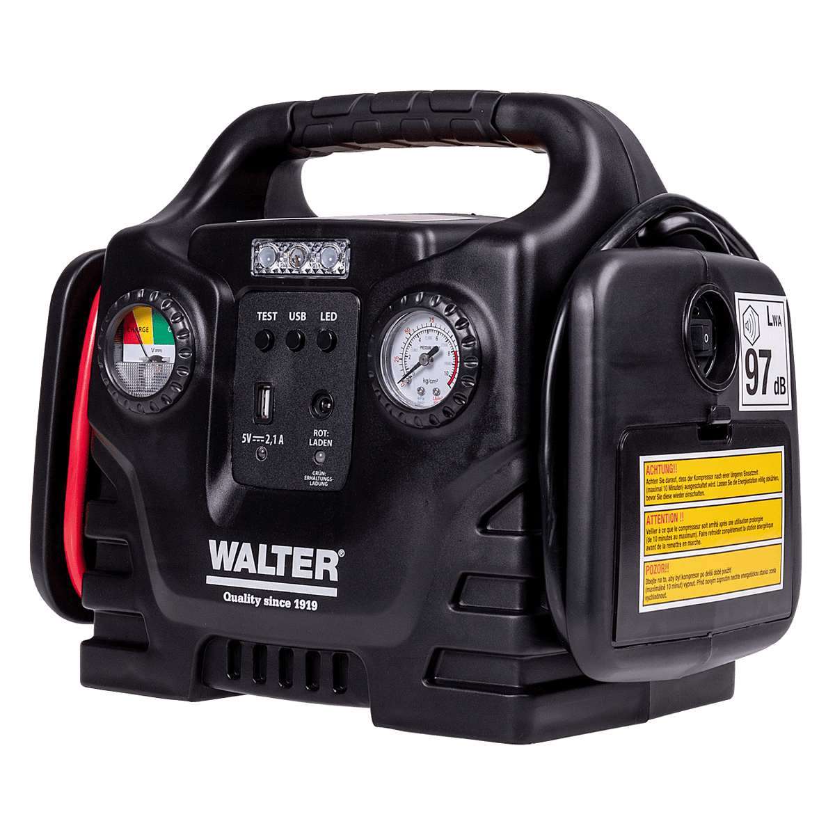 WALTER Auto - Startgerät mit Kompressor