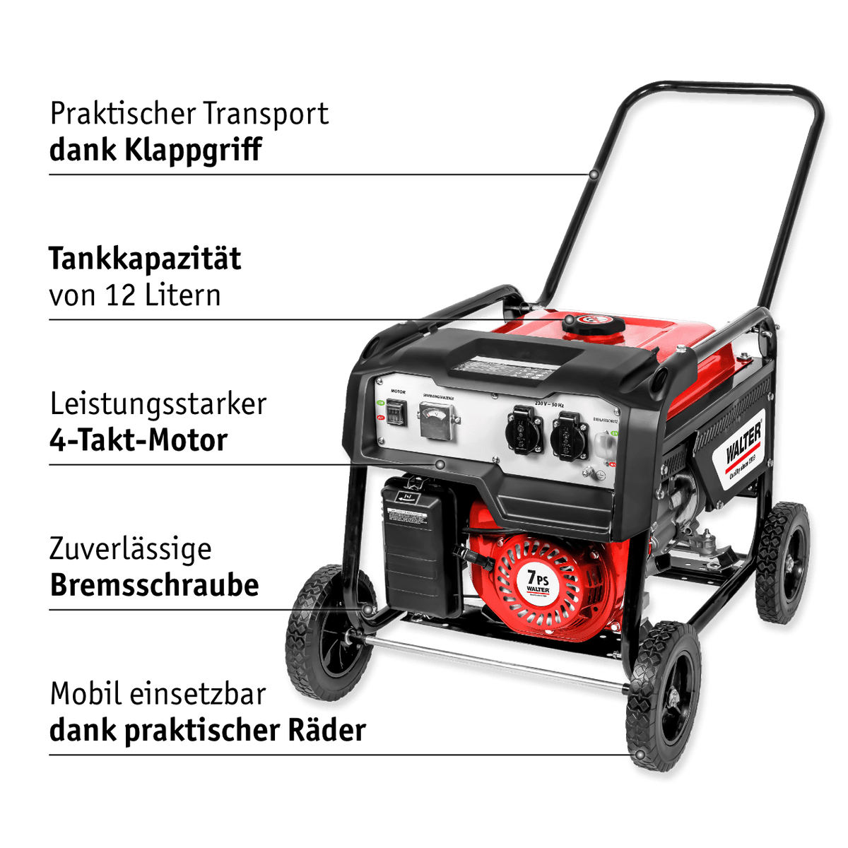 WALTER Stromerzeuger 2 600 W