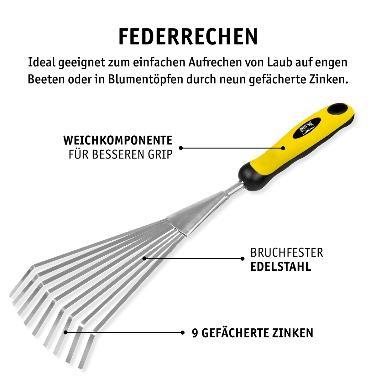 MISTER TOOL Garten-Set 5-tlg. (Gartenschaufeln)