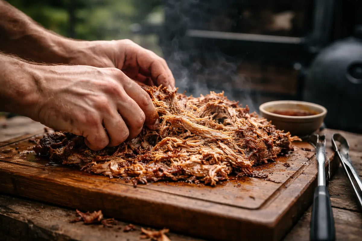 Pulled Pork 2026: Der eine Guide, der dir jedes Mal saftige Fäden, echte Bark und einen Burger baut, der knallt