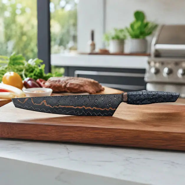 FlameWood Damastmesser für Küche und BBQ