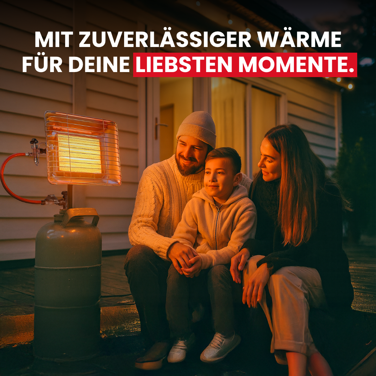 Gasheizstrahler Eco mit Piezo