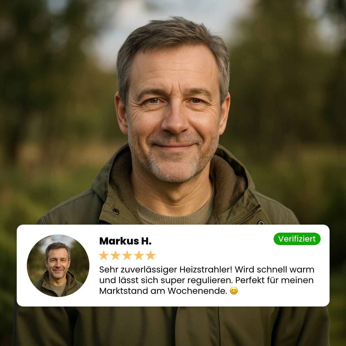 Gasheizstrahler Eco mit Piezo