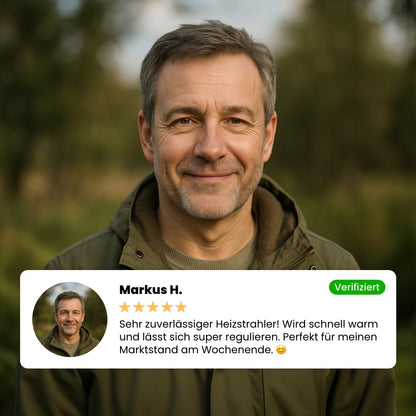 Gasheizstrahler Eco mit Piezo