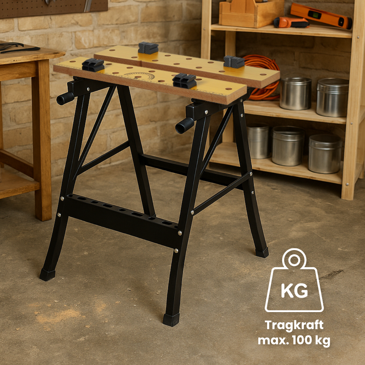 Workbench and clamping table