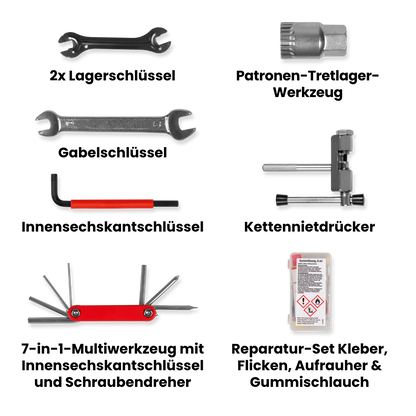 Bicycle tool case 18-piece