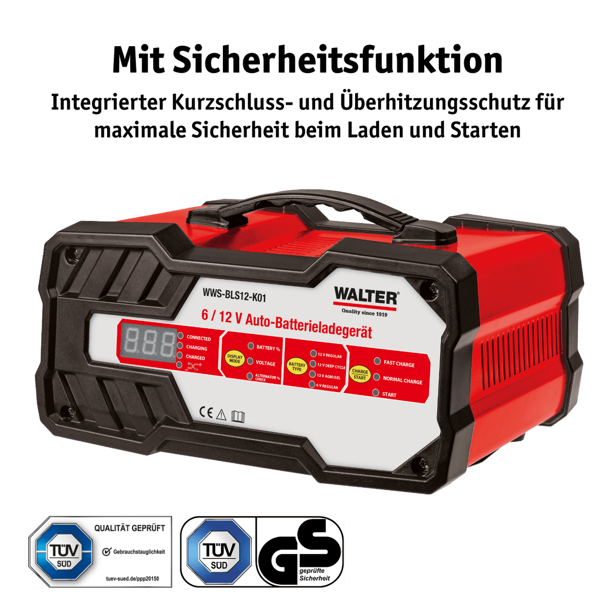 WALTER Auto-Batterieladegerät