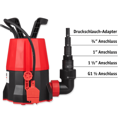 WALTER Klarwasser Tauchpumpe "extra flach" 400 W