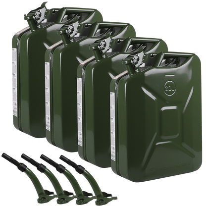 WALTER 20L Benzinkanister-Trichter-Set 4 tlg.
