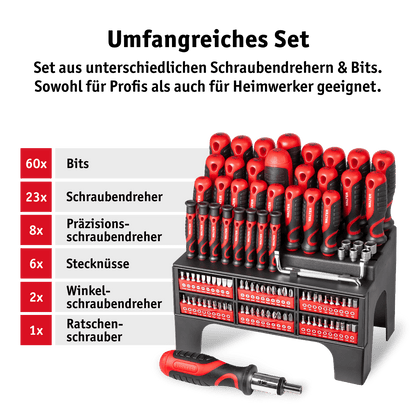 WALTER Schraubendreher- und Bit-Set 100-tlg.