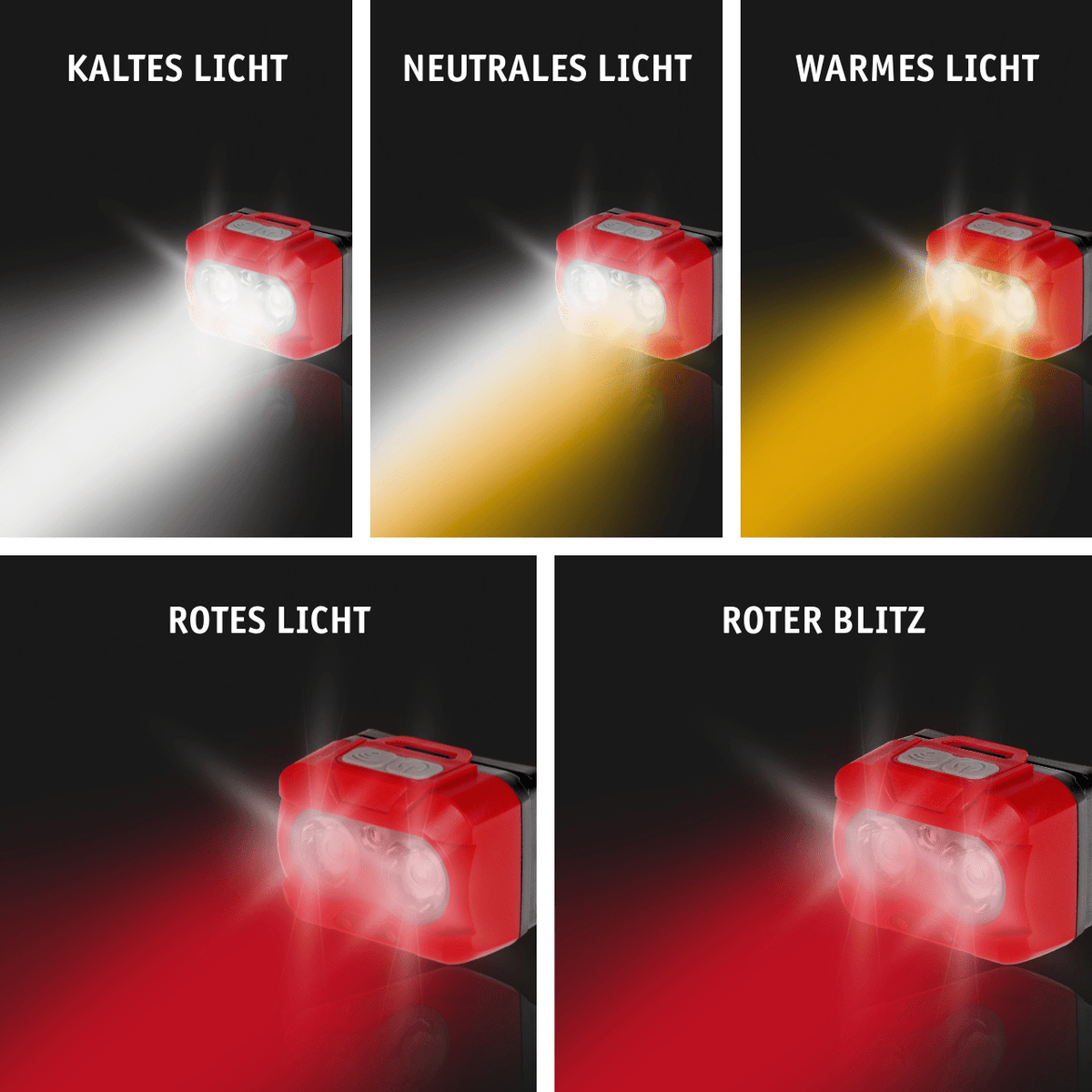 WALTER LED-Stirnlampe 450 lm