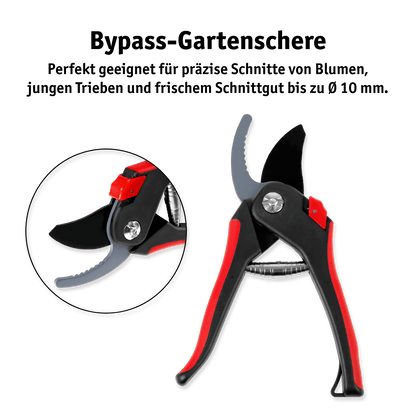 WALTER Gartenscheren Set Bypass- und Amboss-Schere 2-tlg.