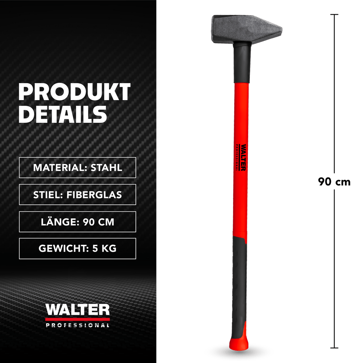 WALTER Professional Vorschlaghammer 5 kg