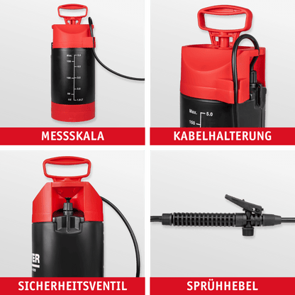 WALTER Drucksprühgerät 5 Liter