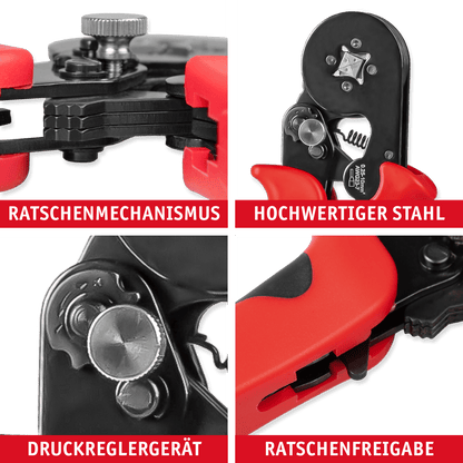 WALTER Crimpzange mit 1800 - tlg. Aderendhülsen - Set