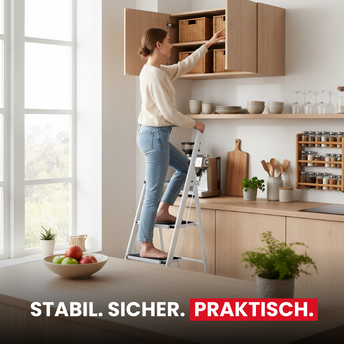 4-step folding ladder step 