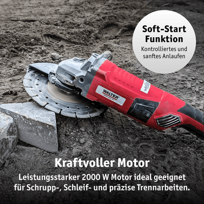 WALTER Winkelschleifer 230 mm 2000 W