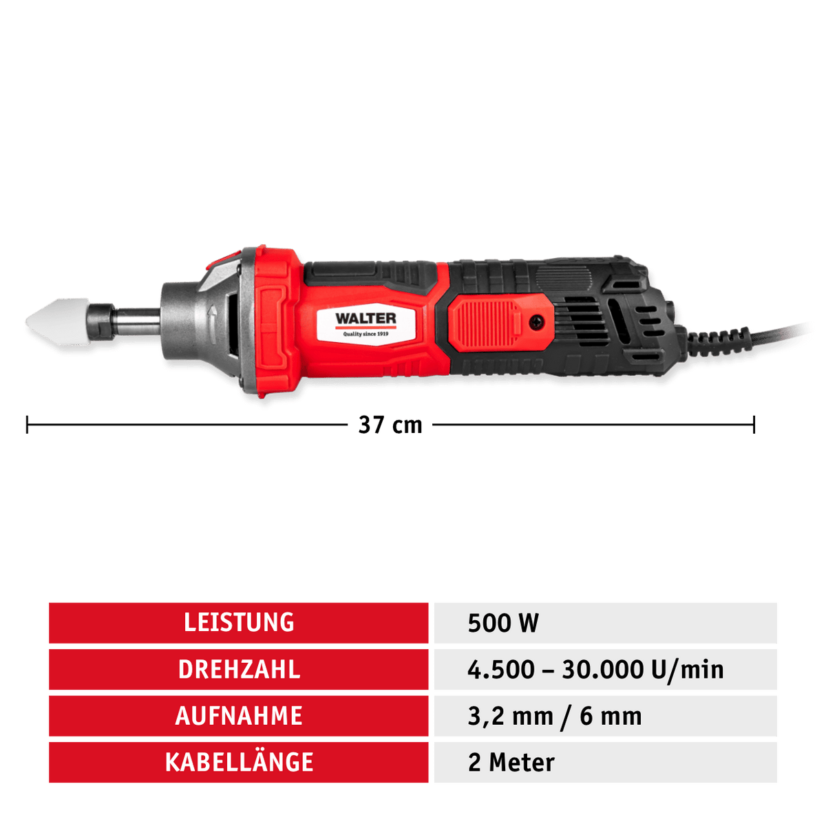 WALTER Geradschleifer 500 W