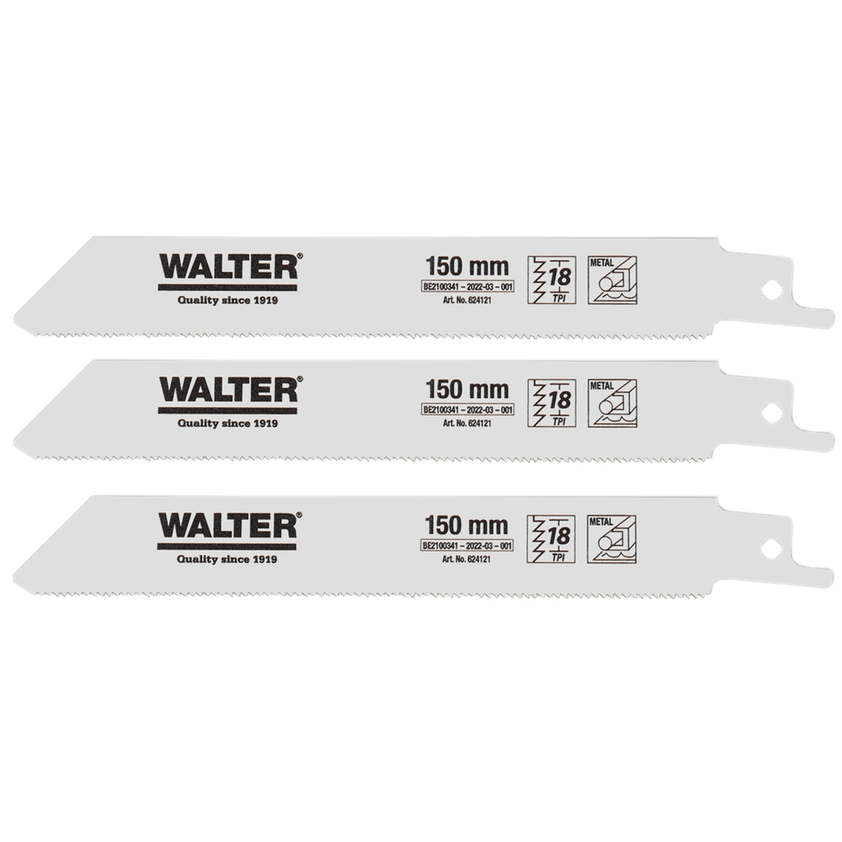 WALTER Sägeblatt - Set Metall 3 - tlg.