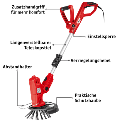 WALTER 3-in-1 Multitrimmer-Bürste 450 W