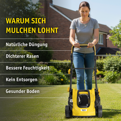 Akku Rasenmäher 20 V mit Mulchfunktion