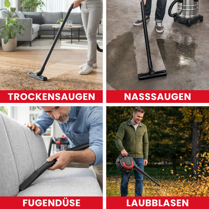 Wet/dry vacuum cleaner and blower 1200 W